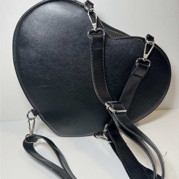 Em & Sprout Pumpkin Face Heart backpack purse - Picture 3 of 9